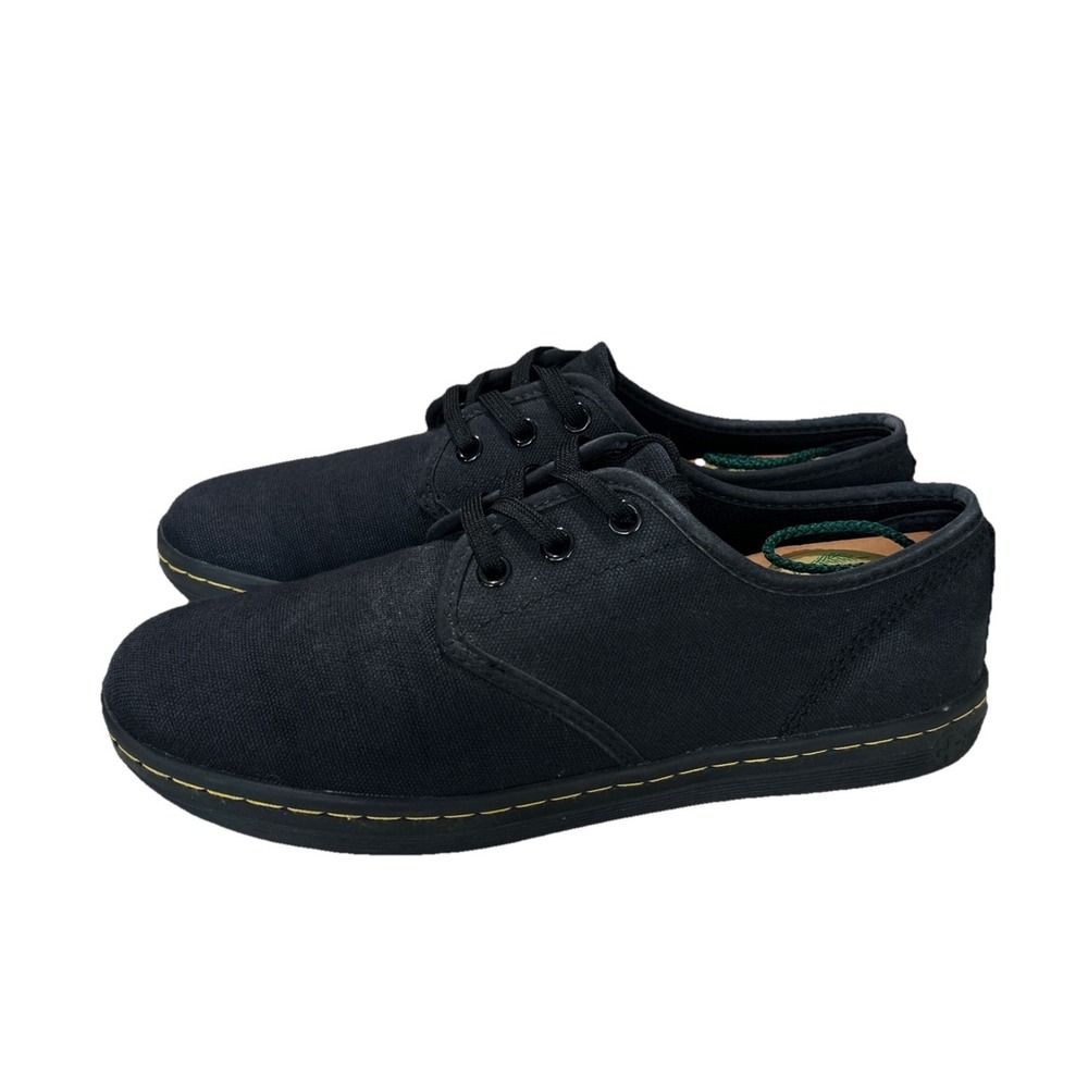 Dr Martens Soho Black Canvas Sneakers Womens 8 Low Top Shoes AW004